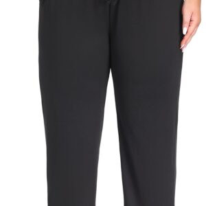 ZERDOCEAN Women’s Plus Size Casual Yoga Pants Straight Leg Comfy Relaxed Joggers Lounge Pants Drawstring with Pockets