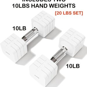 15LB 20LB 30LB 40LB 50LB Adjustable Dumbbell Set Free Weights Dumbbells Set for Women Men Hand Weights Sets Adjust Dumbbell Weight Sets for Home Gym Exercise Workout Strength Training Equipments