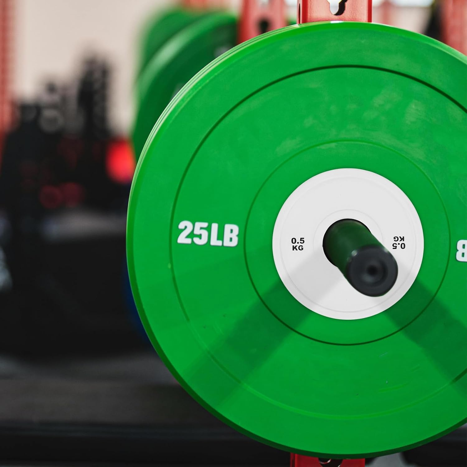 BESPORTBLE 5kg White Dumbbell Weight Plate Large Hole Rubber Coated Fractional Weight for Home Gym Strength Training and Barbell Workouts - Image 5