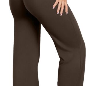 OQQ Yoga Pants Women High Waist Stretch Casual Soft Straight Leg Bottoms