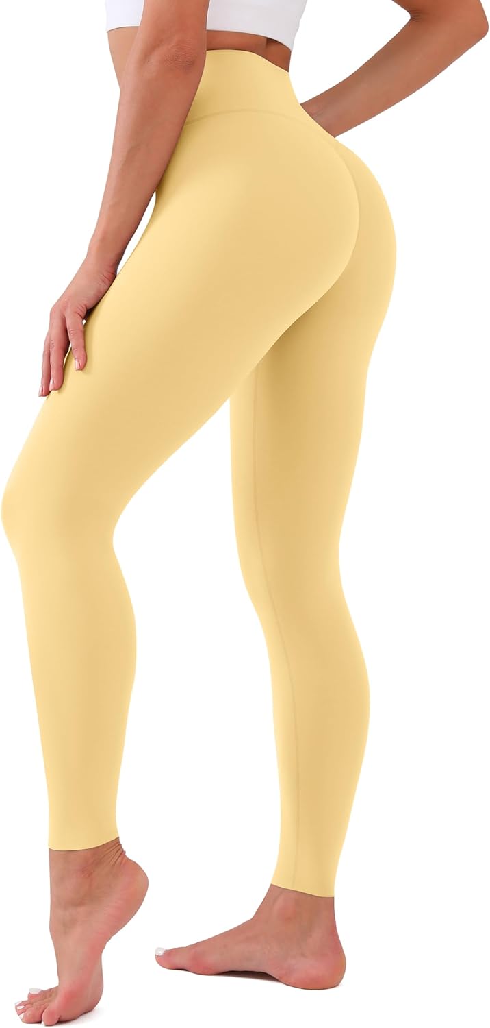 CHANAN High Waisted Leggings for Women No See Through Tummy Control Buttery Soft Yoga Pants for Workout Athletic Running