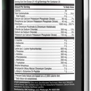 BEYOND RAW Precision Amino | Recovery & Power Amino Acid Formula | Fuel Muscles | Enhance Hydration | Peach Mango Tea | 25 Servings