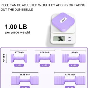 16LBS/20LBS Dumbbells Sets Adjustable Dumbbell Set Hand Weights for Women Men Free Weights Dumbbells Set Exercise Fitness dumbbell sets of 2 for Home Gym Workout Strength Training Equipments
