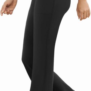 Womens Yoga Pants High Waisted Flare Leggings with Pockets Bootcut Lounge Workout Bell Bottom Trousers