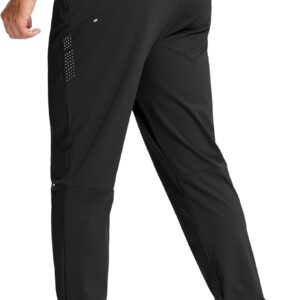 G Gradual Men’s Joggers with Zipper Pockets Athletic Workout Gym Pants Stretch Running Track Jogging Sweatpants for Men