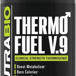 NutraBio ThermoFuel for Men and Women- Metabolism Booster and Appetite Suppressant-Thermogenic Fat Burner-180 Capsules