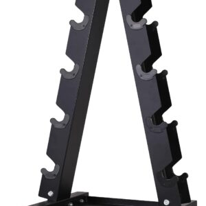 LIONSCOOL Premium Solid Steel Dumbbell Rack Stand Only, A-Frame Portable Weight Storage Organizer with Optional Tray and Wheels, Perfect for Home Gym Fitness Storage (200LBS/300LBS/700LBS Weight Capacity Available)