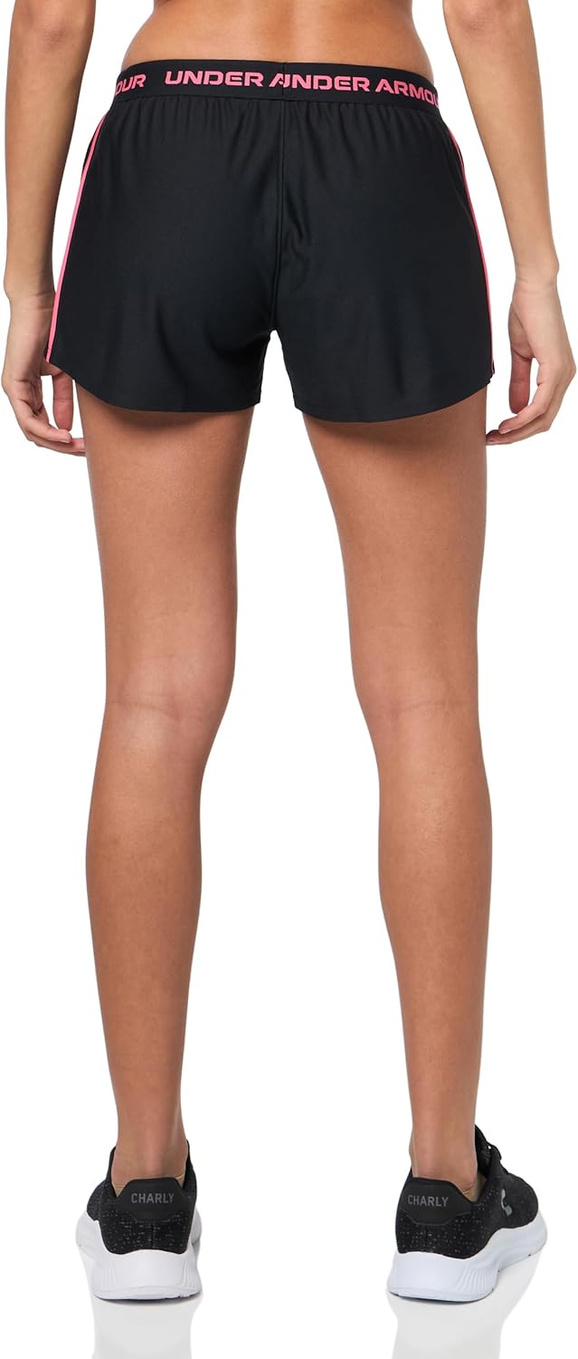 Under Armour Women's Tech Play Up Short, 3" Inseam Low Rise with Pockets - Image 2