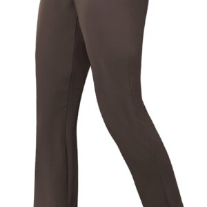 keriffe Women’s Stretchy Yoga Dress Pants High Waisted Straight Leg Casual Work Business Office Slacks 4 Pockets