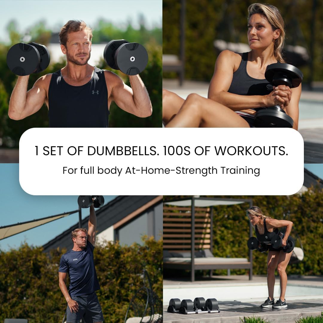 NUOBELL Adjustable Dumbbells 5-80 lbs: Replace 16 Sets, Ideal for Home Gym Weight Bench & Press - Image 7