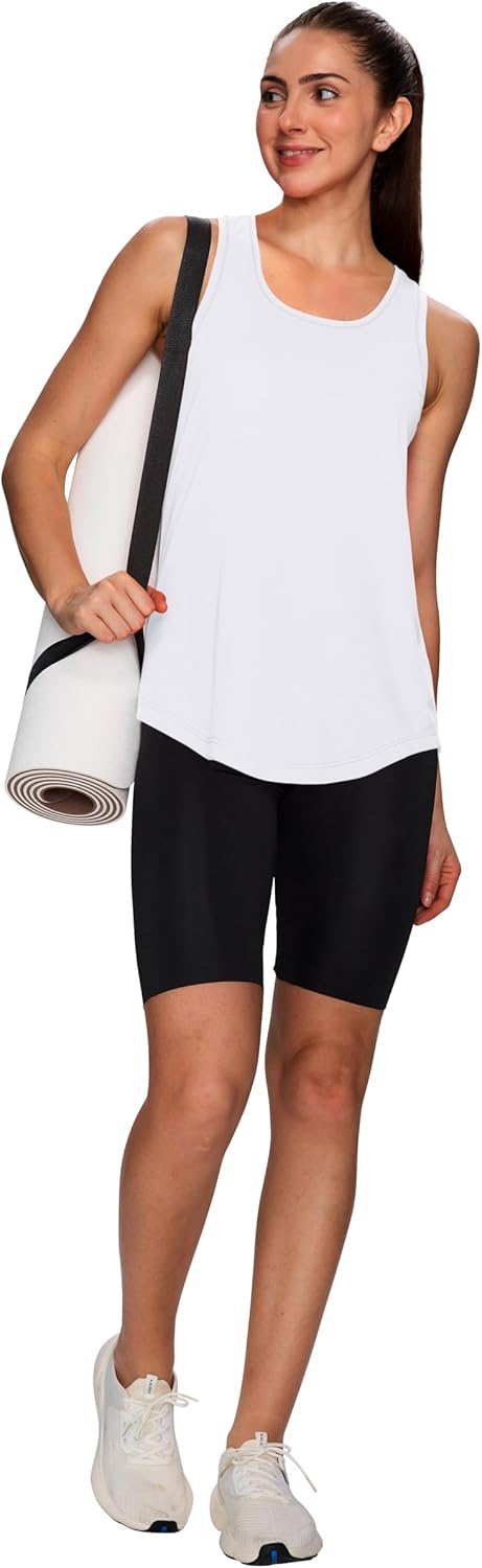 WIHOLL Workout Tops for Women Summer Athletic Tank Tops Sleeveless Shirts Beach Lightweight Gym Clothes - Image 5