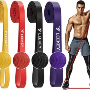 LEEKEY Resistance Bands, Exercise Bands,Pull Up Assist Bands – Bands for Working Out,Band for Men and Women Fitness Training, Physical Therapy,Home Workouts