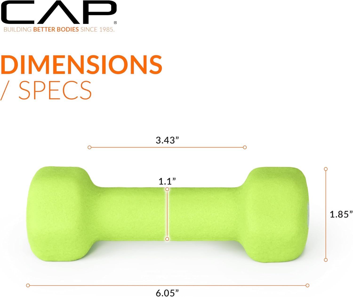 CAP Barbell Neoprene Dumbbell Weights Pairs & Sets | Multiple Colors - Image 3