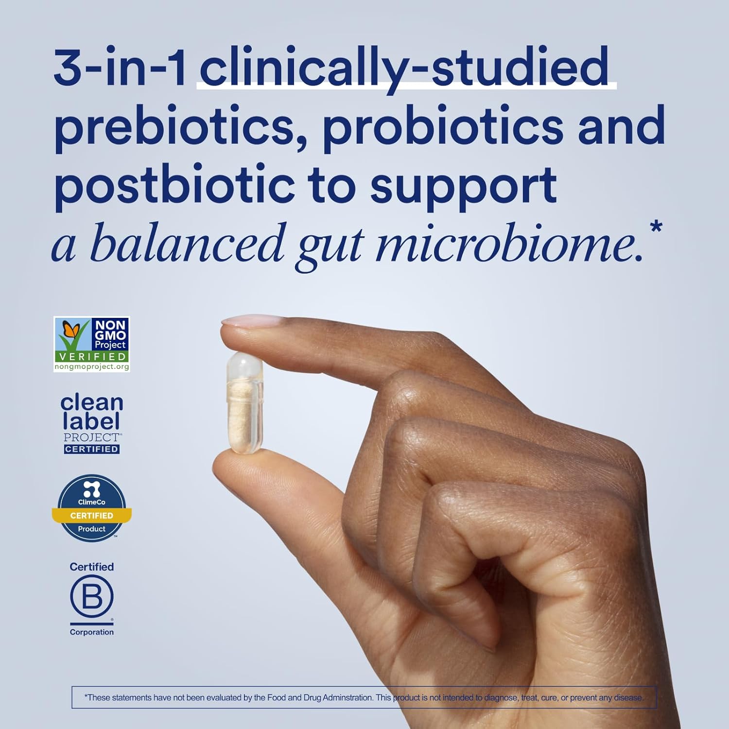 Ritual Synbiotic+ Probiotic, Prebiotic, Postbiotic, 3-in-1 Supplement for Gut Health and Digestive Support, Regularity, Bloat, Immune*, Vegan Delayed-Released Daily Capsule, Women and Men, 30 Day - Image 2
