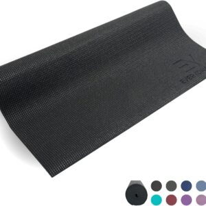 Everyday Yoga Deluxe Mat, Spacious 72″x24″ Non-Slip Yoga Mat for Comfortable Home Workouts, 3-5mm Extra Thick