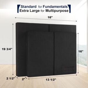 StrongTek 2-in-1 Non-Slip Balance Pad – High-Density Foam Cushion, Supportive Exercise Mat & Knee Pad for Core Training, Yoga, Pilates, Physical Therapy, Stability Training, Stretching, and Rehab