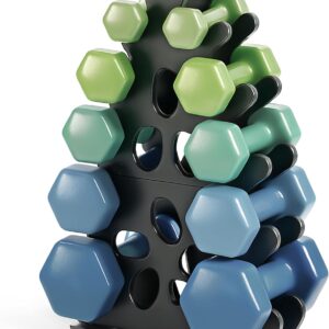 5-Tier | 4-Tier Dumbbell Rack Only Weight Racks For Free Weights Dumbbell Tower (No Dumbbells Rack Only)