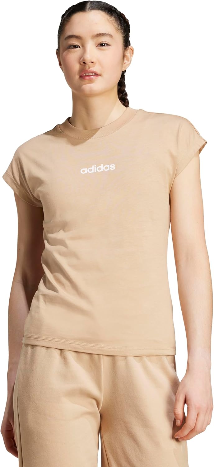 adidas Women's Linear Single Jersey Sportswear T-Shirt - Image 2