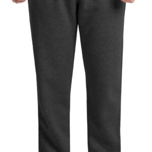 Fruit of The Loom Men’s Eversoft Fleece Open Bottom Sweatpants with Pockets, Relaxed Fit, Moisture Wicking, Breathable
