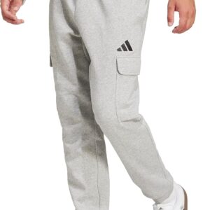 adidas Mens Essentials Feel Cozy Fleece Cargo Pants