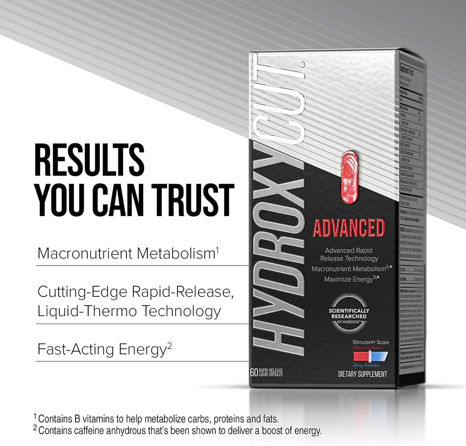 Hydroxycut Advanced - 60 Rapid-Release Liquid Capsules - Thermogenic Calorie Burn, Maximize Energy - for Women & Men - Image 3