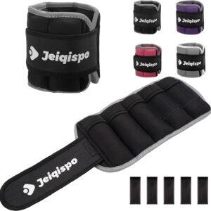 Adjustable Ankle Weights 1 Pair 2/4/6/8/10 LBS Wrist Leg Arm Weights for Women Men Kids,Strength Training with Removable Weight for Fitness Gym Workout Running Walking