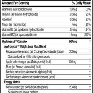 Hydroxycut Original – 72 Rapid-Release Capsules – 200 mg Caffeine – Boost Metabolism, Burn Calories, Increase Energy – for Women & Men