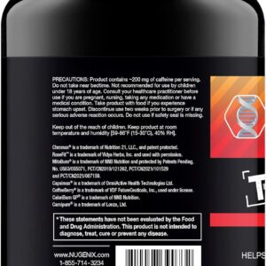 Nugenix Thermo-X: Thermogenic Fat Burner Supplement for Men, Extreme Metabolic Accelerator, 60 Count