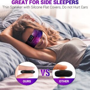 LC-dolida Sleep Headphones Bluetooth Headband Sleeping Wireless Headband Headphones with Thin HD Stereo Speakers Perfect for Side Sleepers, Sport, Yoga, Travel