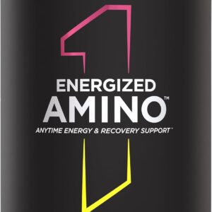 Rule 1 Energized Amino – Anytime Energy and Recovery Support with BCAAs, Glutamine, Citrulline, Beta Alanine, and Caffeine from Green Coffee & Tea Leaf Extracts (30 Servings, Pineapple Passionfruit)