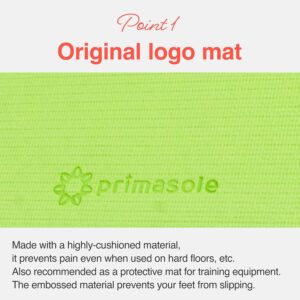 PrimasoleLight Green‌ Non Toxic Yoga Mat with Poses – 68″Lx24″Wx1/4 Inch Non-Slip Workout Mats for Home, At Home Workout Mat with Carry Strap for Yoga Pilates PSS91NH044NA
