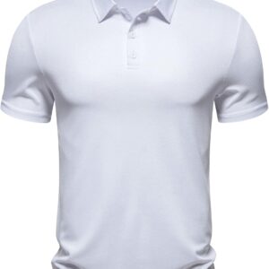 Men’s Performance Golf Polo Shirt Moisture Wicking Quick Dry Short Sleeve Polo Shirts for Men Casual Activewear