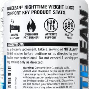 Night Time Fat Burner for Weight Loss Support – Belly Fat Burner for Men & Women with Green Tea and White Kidney Bean Extract – Nighttime Metabolism Booster & Sleep Optimizer to Help Stubborn Fat Loss