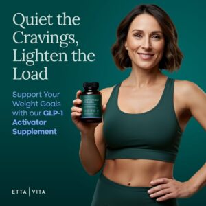 GLP-1 Probiotic Supplement for Weight Loss & Appetite Suppressant for Women and Men with Akkermansia, Berberine, Inulin, EGCG, Resveratrol, Hops – Supports Digestion, Hunger, Cravings, Gut Health