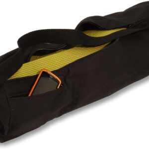Premium Cotton Yoga Mat Bag with Shoulder Strap – Durable, Breathable and Lightweight Gym Bag to Carry the Standard or Extra Large Mat Sizes – Ideal for Yoga, Pilates & Fitness Equipment