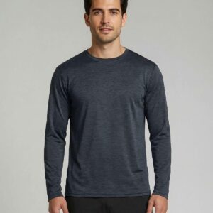 Real Essentials 4 Pack: Mens Long Sleeve Dry Fit T Shirts Hiking Fishing Workout Gym Work Sun UPF 50 Wicking Running Tee
