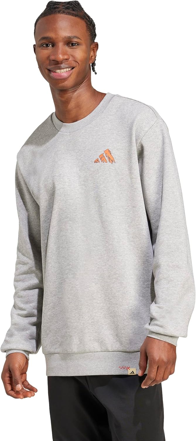 adidas Men's Doodle Hunt Hike Graphic Sweatshirt