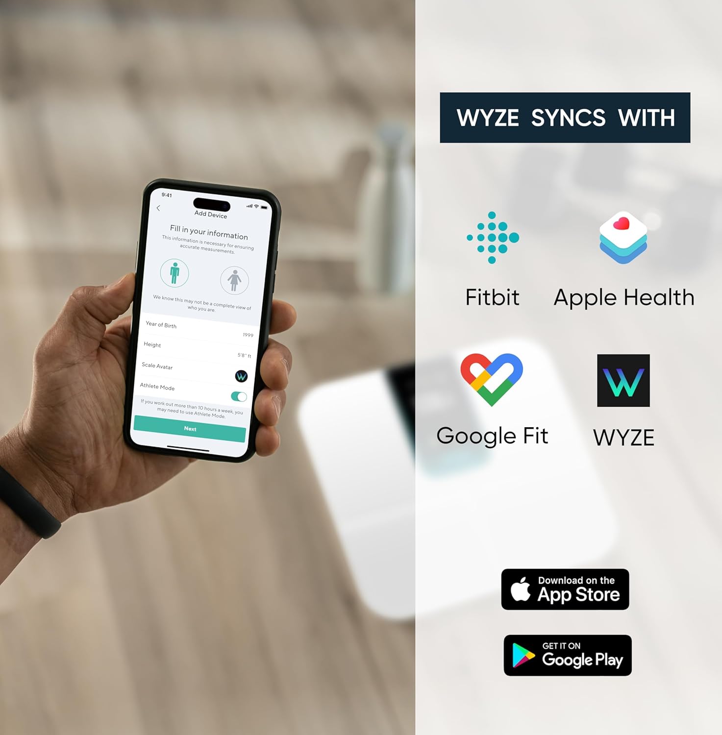 Wyze Scale Ultra, Smart Scale with 4.3" Color Display, Digital Scale for Body Weight BMI Muscle Mass, Heart Rate Monitor, Wi-Fi & Bluetooth Weight Scale with Baby/Pet/Luggage Mode, 400lbs - Image 6