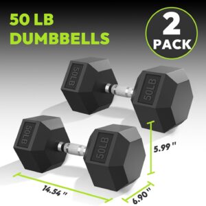 Hex Dumbbell 40-570 lb Dumbbell set, Rubber Encased Exercise & Fitness Dumbbells, Hand Weight for Strength Training