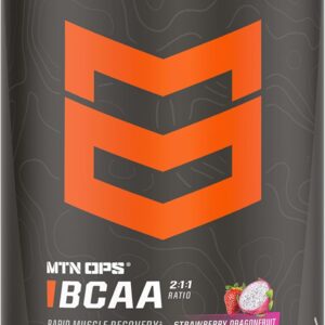 MTN OPS BCAA Powder 2:1:1 Amino Acids Supplement Powder for Rapid Muscle Recovery & Repair with Zero Sugar & Gluten Free – 30 Servings, Strawberry Dragonfruit