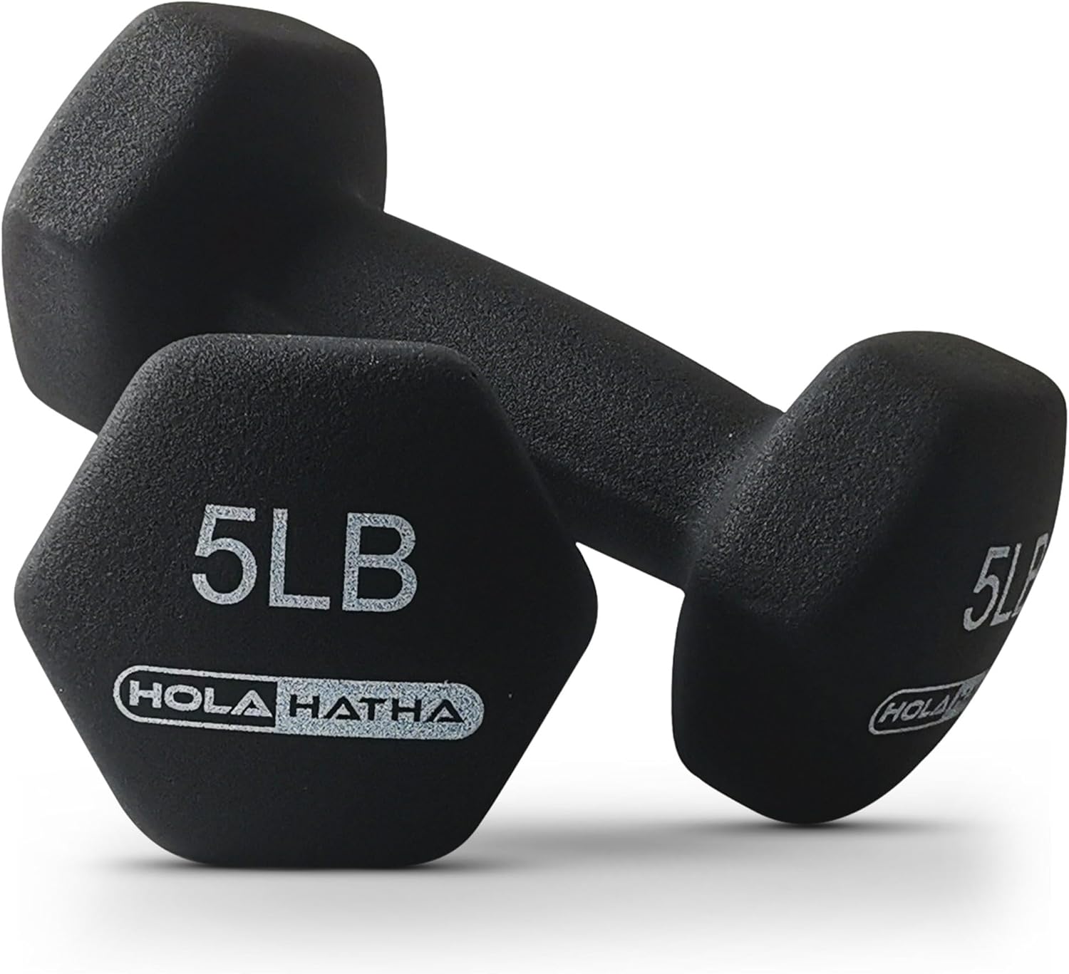 HolaHatha 2, 3, 5, 8, and 10 Pound Neoprene Dumbbell Free Hand Weight Set with Rack, Ideal for Home Exercises to Gain Tone and Definition, Pastel - Image 8