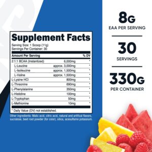 Nutricost EAA Powder 30 Servings (Fruit Punch) – Essential Amino Acids – Non-GMO, Gluten Free, Vegetarian Friendly