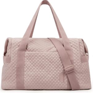 BAGSMART Large Gym Bag with Yoga Mat Buckle, Weekender Overnight Bag for Women, Travel Duffle Bag for Travel Essentials, Carry On Tote Bag Hospital Bag for Labor and Delivery