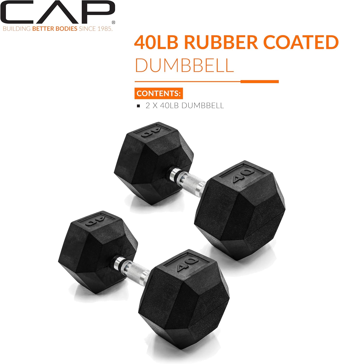 CAP Barbell Coated Dumbbell Weight | Multiple Options Pairs & Sets - Image 2