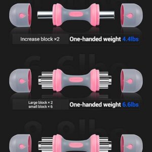 Nice C Adjustable Dumbbells Weights, Neoprene All-in-1 Options, Non-Slip, All-Purpose, Home, Gym, Office