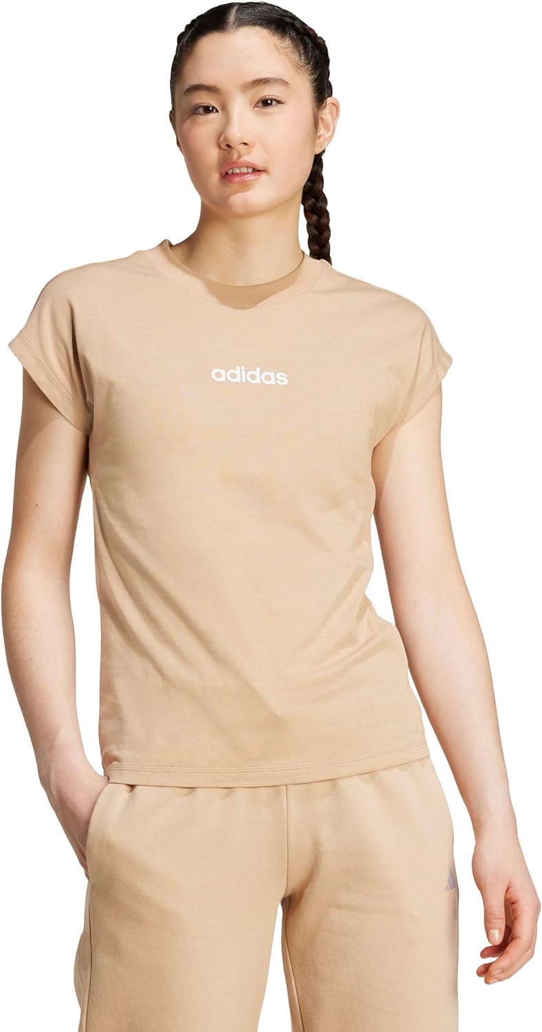 adidas Women's Linear Single Jersey Sportswear T-Shirt - Image 4