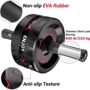 Readaeer Ab Roller Wheel, Ab Exercise Wheels Kit with Ab Roller, Resistance Bands, Knee Mat, Jump Rope, Push-Up Bar