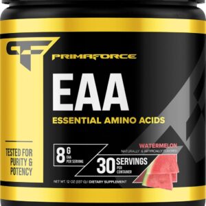 Primaforce EAA Powder (30 Servings) | Essential Amino Acids for Pre/Intra Workout and Recovery – Non-GMO and Gluten Free (Watermelon)