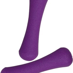 2pcs Bone-shaped Dumbbells 0.5kg Purple Neoprene Fitness Hand Weights Women’s Body Shaping Training Accessory for Arm Exercise and Home Workout