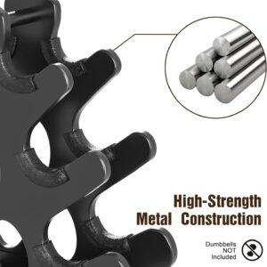 5-Tier | 4-Tier Dumbbell Rack Only Weight Racks For Free Weights Dumbbell Tower (No Dumbbells Rack Only)